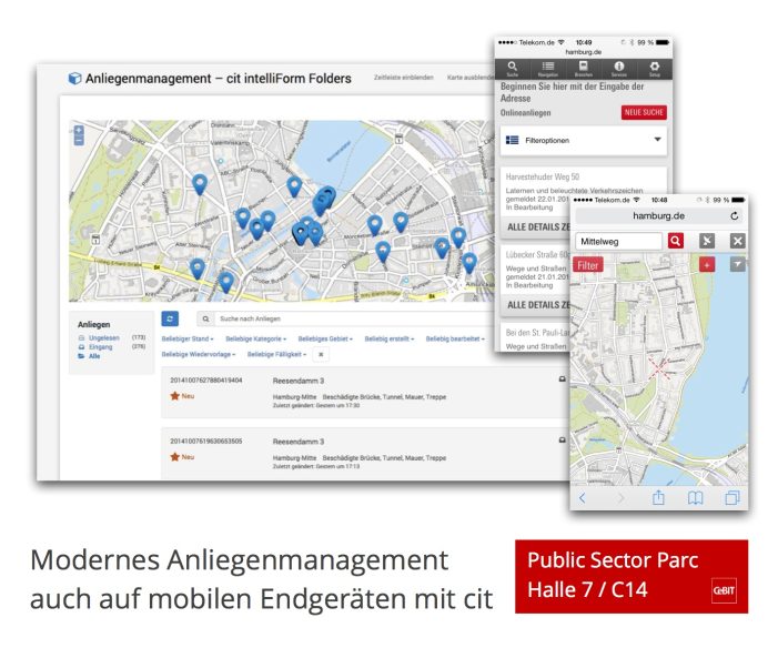 cit zeigt auf der CeBIT 2015 Lösungen für mobiles E-Government