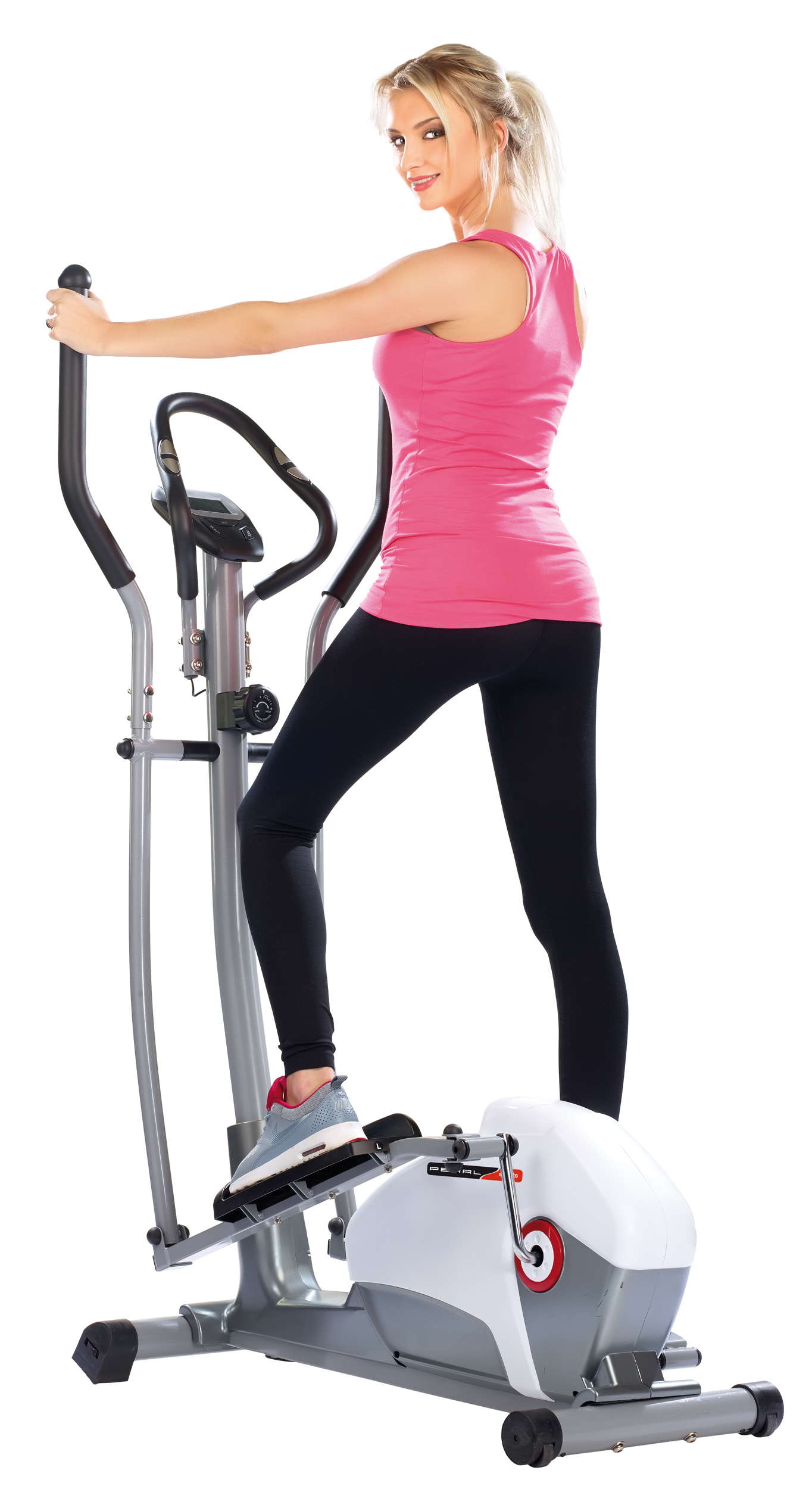 PEARL sports Crosstrainer mit Pulsmesser, 5 kg Schwungmasse