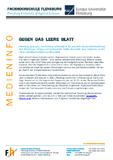 Gegen das leere Blatt