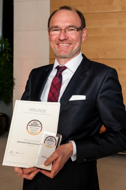 Platz 1 beim Deutschen Servicepreis 2015 für den Münchener Verein (FOTO)