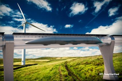 Erste Hyperloop Rohrbahn wird in Kalifornien gebaut (FOTO)