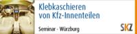 Klebkaschieren von Kfz-Innenteilen