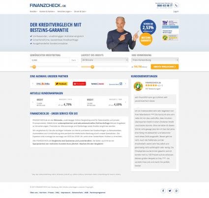 Facelift: FINANZCHECK.de im neuen Design (FOTO)