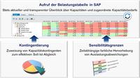 Belastungstabelle für SAP kommt Kapazitätskonflikten auf die Spur Belastungstabelle für SAP kommt Kapazitätskonflikten auf die Spur