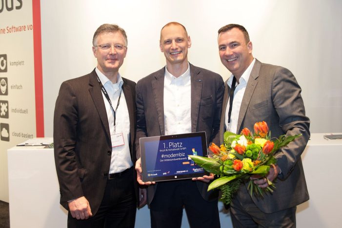 pds präsentiert auf der ISH den Gewinner von #modernbiz – dem Mittelstandswettbewerb