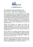FIR veranstaltet 22. Aachener ERP-Tage im Juni