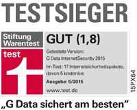 Stiftung Warentest: G DATA INTERNET SECURITY ist erneut Testsieger