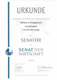 Michael J. Knappmann in den Senat der Wirtschaft aufgenommen