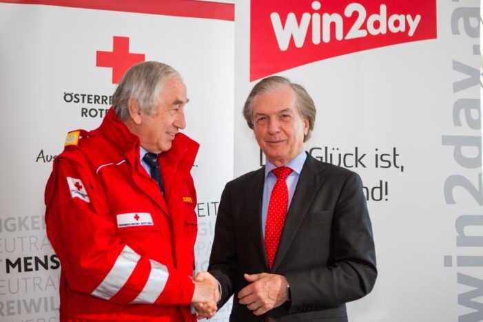 Weltrotkreuztag: Einloggen für einen guten Zweck bei win2day