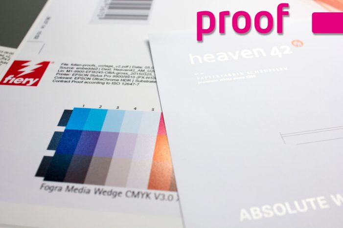 Proof GmbH: Optimale Proof Simulation von Scheufelen Heaven 42 mit aufhellerhaltigem Proofpapier. Proof GmbH: Optimale Proof Simulation von Scheufelen Heaven 42 mit aufhellerhaltigem Proofpapier.