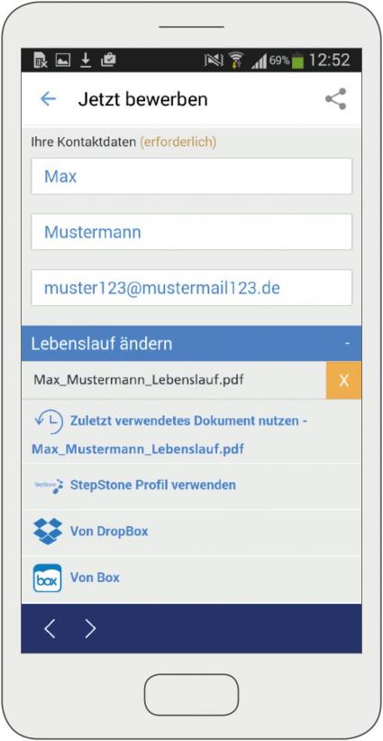 Bewerben per Klick – jederzeit undüberall / StepStone macht die Bewerbung per Smartphone möglich (FOTO)