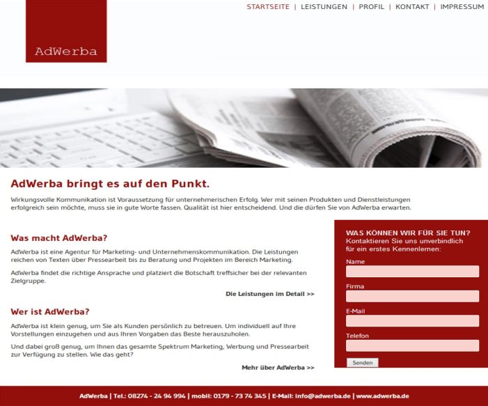 Innovative Lösungen für Presse- und Textarbeit: AdWerba startet durch