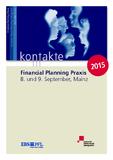 Das aktuelle Marktumfeld und die Konsequenzen für Financial Planning, Private Finance&Wealth Management – EBS-Kongress September 2015