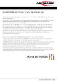 Die ANSMANN AG tritt der Charta der Vielfalt bei