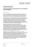 OEKO-TEX® begrüßt die positive Resonanz auf das Textilbündnis der Bundesregierung