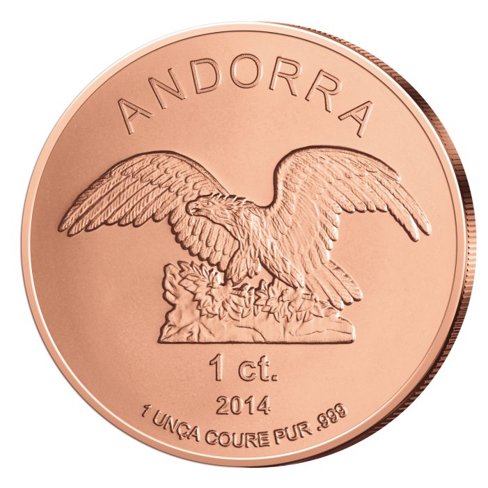 Andorra bringt 1-Unzen Kupfereagle auf den Münzmarkt – Kupfermünzen aus dem Kleinstaat Andorra bringt 1-Unzen Kupfereagle auf den Münzmarkt – Kupfermünzen aus dem Kleinstaat