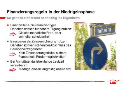 Serviceserie der LBS West Teil 1 von 5: Morgen bauen – mit den Zinsen von heute / Wie der Bausparvertrag als Zinssicherungsinstrument wirkt (FOTO)