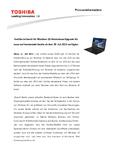 Toshiba ist bereit für Windows 10: Kostenloses Upgrade für neue und bestehende Geräte ab dem 29. Juli 2015 verfügbar
