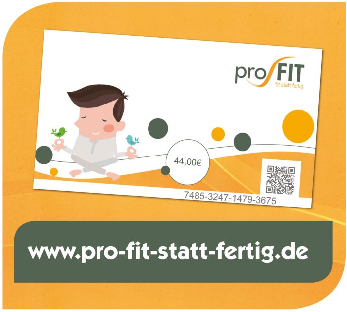Bundesweit verfügbar – Fitness Gutscheine von proFIT Bundesweit verfügbar – Fitness Gutscheine von proFIT