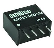Neues von setron: Neue 1 W DC-DC-Wandlerserie AM1SS-NZ von Aimtec mit Kurzschlussschutz und höherer Isolationsspannung im kompakten SIP4-Gehäuse