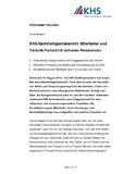 KHS-Nachhaltigkeitsbericht: Mitarbeiter und Technik-Fortschritt schonen Ressourcen