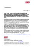 Rote Linien zur EU-Datenschutzgrundverordnung
