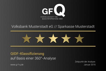 Auszeichnung von „5-Sterne-Banken“ auf Basis der „QIDF-360°-Analyse“ (FOTO)