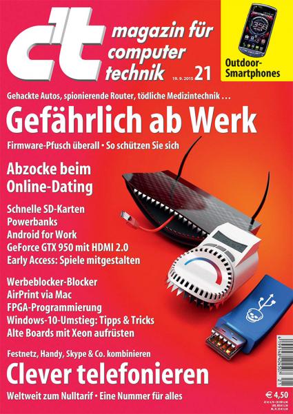 c–t: Das Internet der Dinge braucht ein Firmware-Update / Die Vernetzung von Geräten kann gefährliche Folgen haben (FOTO)