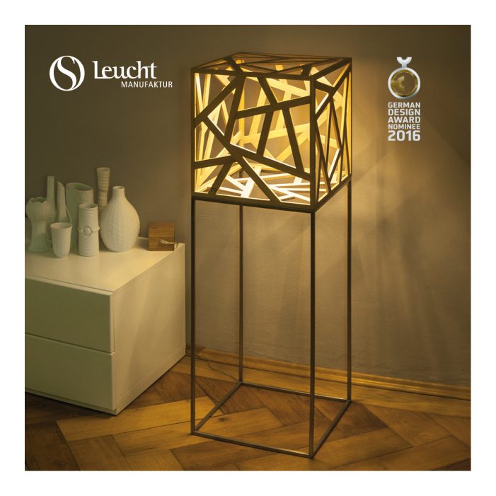 Licht-Designer Otto Sprencz mit neuen Kreationen auf der Messe für Lifestyle und Design