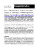 Sinequa als Marktführer für Big Data Search and Knowledge Discovery von unabhängigem Forschungsinstitut eingestuft