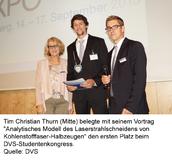 Strahlende Gewinner auf dem DVS CONGRESS und  der DVS EXPO