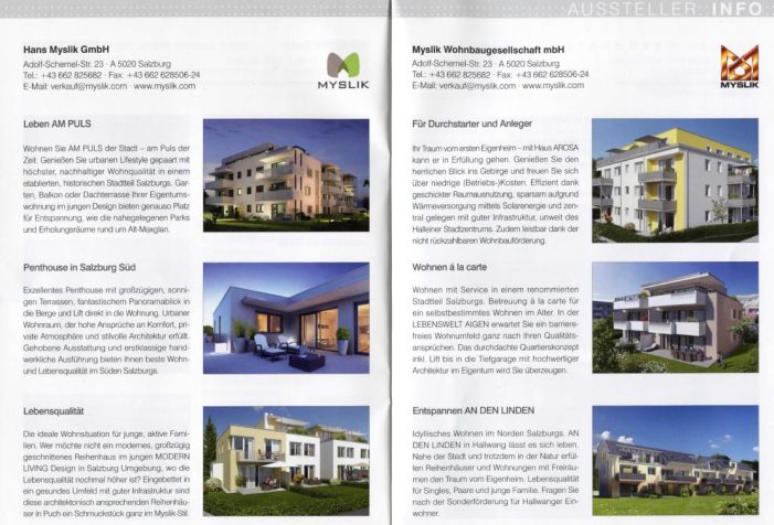 Myslik präsentiert Neubauprojekte auf der 19. Raiffeisen Bauträgermesse