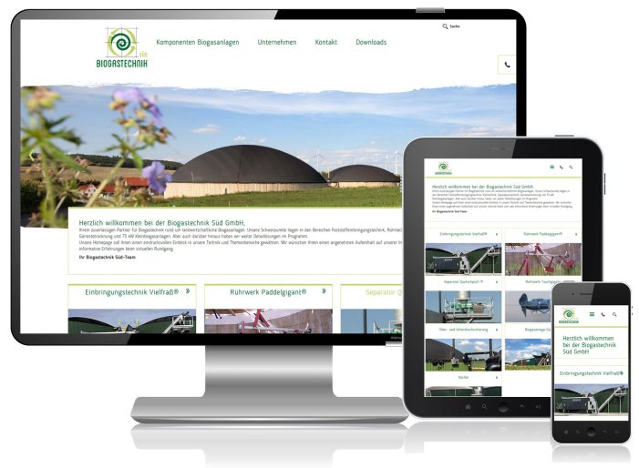 Biogastechnik Süd: neue Website überzeugt durch klare Zielgruppenansprache Biogastechnik Süd: neue Website überzeugt durch klare Zielgruppenansprache