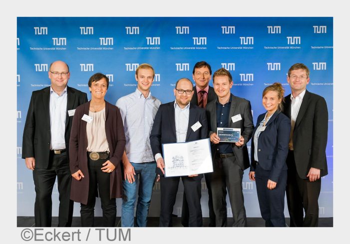 Auszeichnung auf dem TUM Entrepreneurship Day Auszeichnung auf dem TUM Entrepreneurship Day