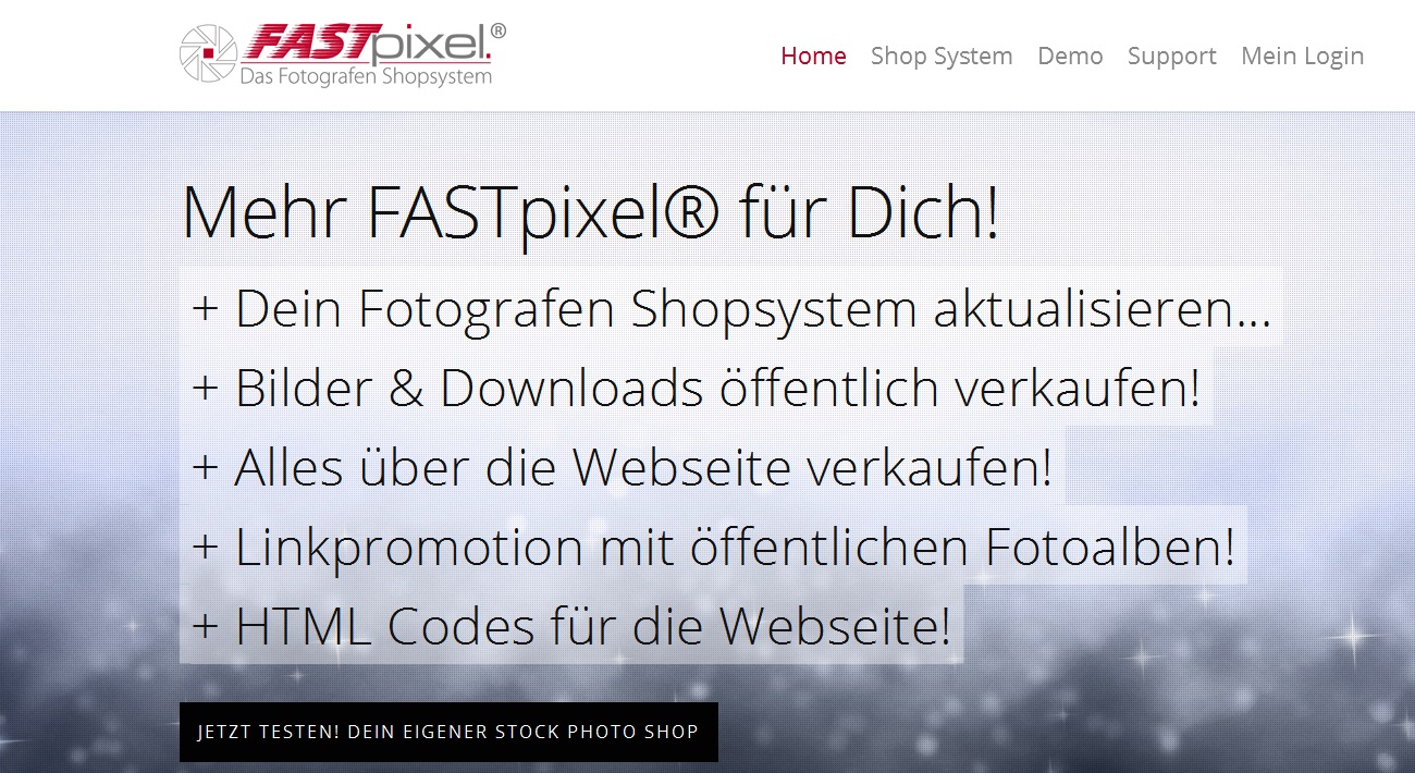 FASTpixel® Shopsystem: Erfolgreich online Fotos verkaufen?