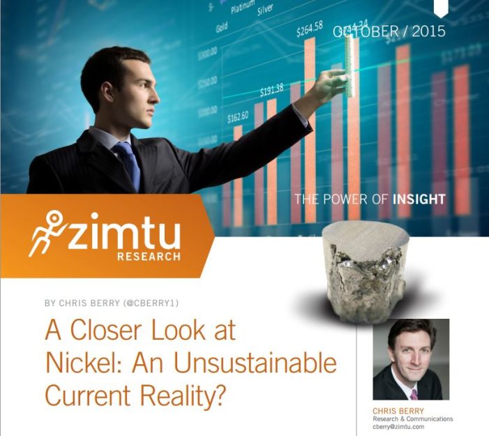 Zimtu Research: Nickel ? Paradox und Potenzial