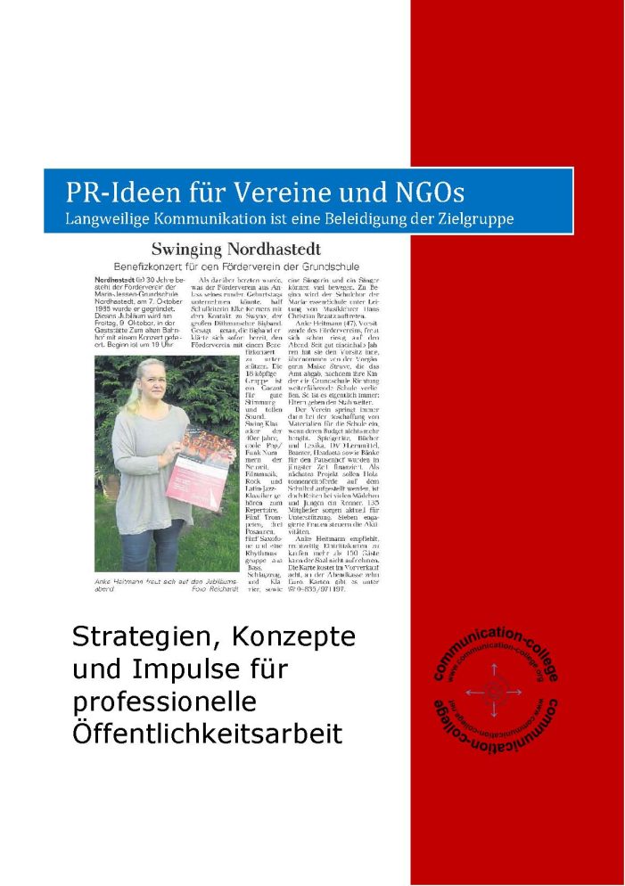 Neues Buch: PR-Ideen für Vereine und NGOs