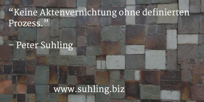 Datenschutz: ab in die Tonne