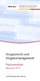 Vergabe von Reinigungsleistungen