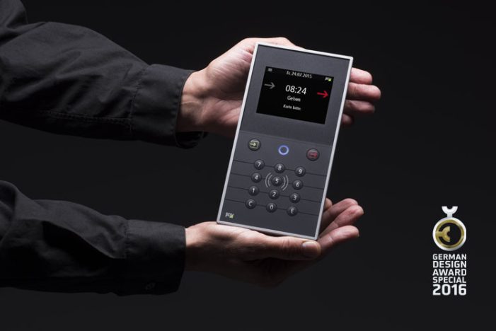 Das INTUS 5200-Terminal von PCS erhält den German Design Award 2016. Das INTUS 5200-Terminal von PCS erhält den German Design Award 2016.