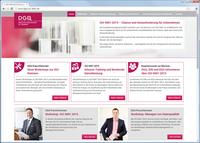 Neue Homepage der DGQ informiertüber Revision der ISO 9001