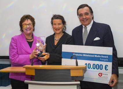 Mittelstand Media Award verliehen / Ohoven: Preisträgerin Gabriele Fischer (brand eins) ist exzellente Journalistin und kreative Vorzeigeunternehmerin – einziger crossmedialer Journalistenpreis (FOTO)
