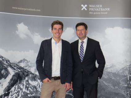 Johannes Rydzek ist neues Testimonial der Walser Privatbank / Walser Privatbank bindet Doppel-Weltmeister der Nordischen Kombination (FOTO)