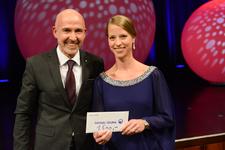 Meisterfeier der Handwerkskammer Mannheim Rhein-Neckar-Odenwald 2015:  Jahrgangsbeste des Jahres 2015 ist Konditorenmeisterin Viviane Grünewald aus Heidelberg