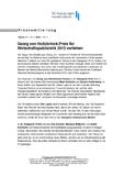 Georg von Holtzbrinck-Preis für Wirtschaftspublizistik 2015 verliehen