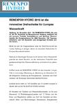 RENEXPO® HYDRO 2015 ist die innovative Drehscheibe für Europas Wasserkraft