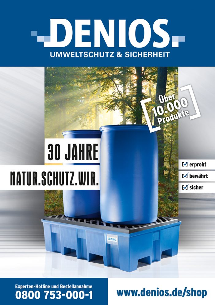30 Jahre im Dienst der Umwelt – der neue DENIOS Katalog 2016