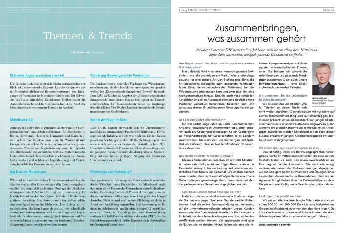 Zusammenbringen, was zusammen gehört. Der starke Mittelstand.