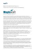 Maplesoft stellt das Maple Ambassador Programm vor