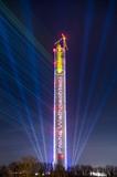 Testturm geht ein Licht auf: thyssenkrupp präsentiert größte Kerze der Welt